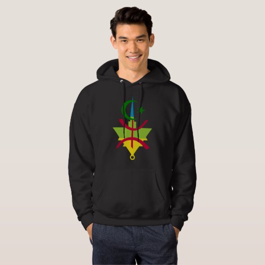 Amazigh symbool ontwerp hoodie (Voorkant volledig)