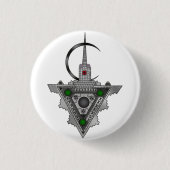 Amazigh Tazerzit Ronde Button 3,2 Cm (Voorkant)