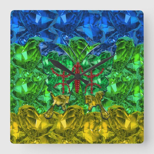 Amazigh Vierkante Klok (Voorkant)