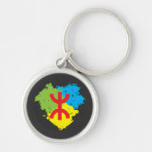 Amazigh vlag sleutelhanger (Voorkant)