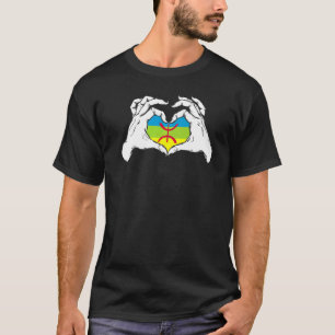 Amazigh vloog een vrede voor mijn hartverscheurde t-shirt