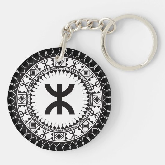 Amazigh z imazighen sleutelhanger (Achterkant)