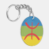 Amazigh z imazighen sleutelhanger (Voorkant Links)