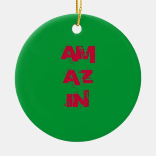 AMAZIN-kerstbedenktijd Keramisch Ornament (Voorkant)