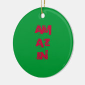 AMAZIN-kerstbedenktijd Keramisch Ornament (Links)