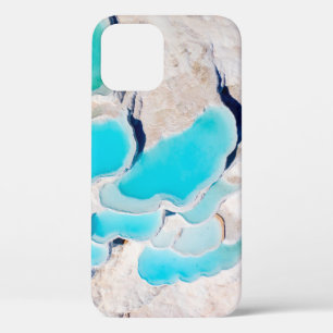 Amazing aerial shot van Pamukkale traverten in Tur Case-Mate iPhone Case