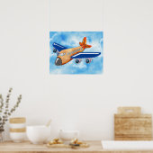 Amazing Airplane Poster (Keuken)