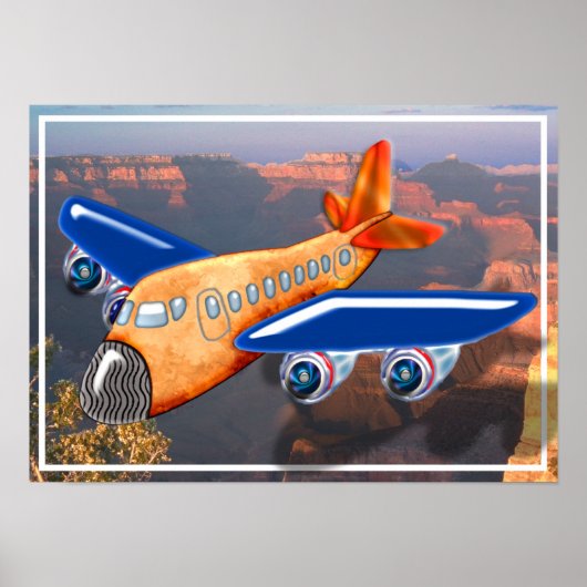 Amazing Airplane Uitzicht Poster (Voorkant)