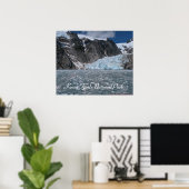 Amazing Alaska Glacier Kenai Fjords Poster (Thuiskantoor)