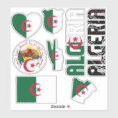 Amazing Algerije Shapes National Symbols Sticker (Vel)