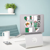 Amazing Algerije Shapes National Symbols Sticker (Laptop op bureau)