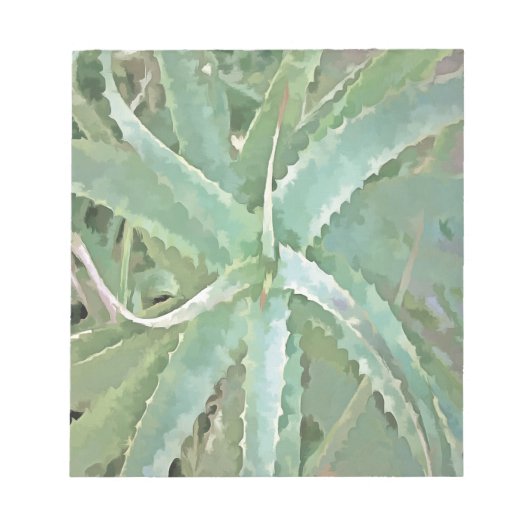 Amazing Aloe Vera AcrylArt Notitieblok (Voorkant)