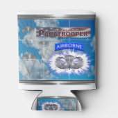 Amazing American Paratrooper en Flag Blikjeskoeler (Achterkant)