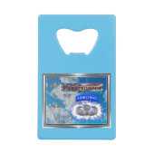 Amazing American Paratrooper en Flag Creditkaart Flessenopener (Voorkant)