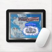 Amazing American Paratrooper en Flag Muismat (Met muis)