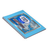 Amazing American Paratrooper en Flag Notitieboek (Rechterzijde)