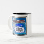 Amazing American Paratrooper en Flag Tweekleurige Koffiemok (Voorkant links)
