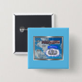 Amazing American Paratrooper en Flag Vierkante Button 5,1 Cm (Voorkant /achterkant)