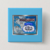 Amazing American Paratrooper en Flag Vierkante Button 5,1 Cm (Voorkant)