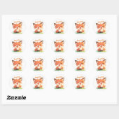 Amazing Anime Fox Ronde Sticker (Vel)