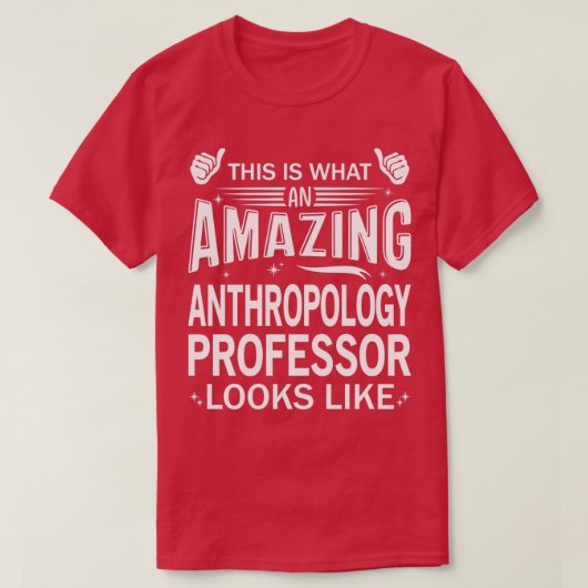 Amazing Anthropology Professor 1 T-shirt (Design voorkant)