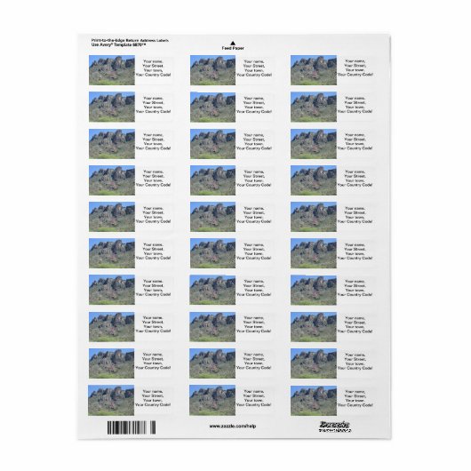 Amazing Apache Trail Etiket (Full Sheet)