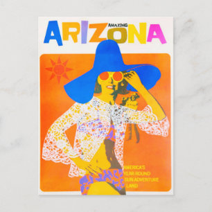 Amazing Arizona Vintage Travel Briefkaart