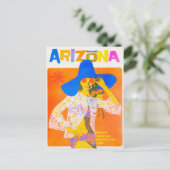 Amazing Arizona Vintage Travel Briefkaart (Staand voorkant)