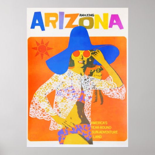 Amazing Arizona Vintage Travel Poster (Voorkant)