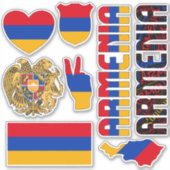 Amazing Armenia Shapes National Symbols Sticker (Voorkant)