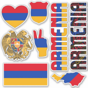 Amazing Armenia Shapes National Symbols Sticker