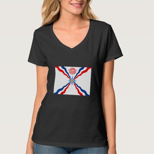 Amazing Assyrian International Flag T-shirt (Voorkant)
