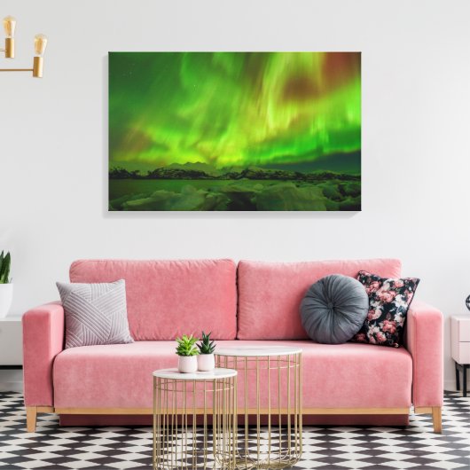 Amazing Aurora Canvas Afdruk (Insitu (Woonkamer))