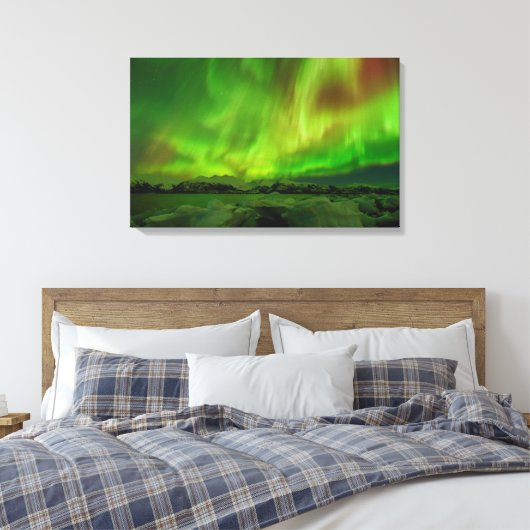 Amazing Aurora Canvas Afdruk (Insitu (Slaapkamer))