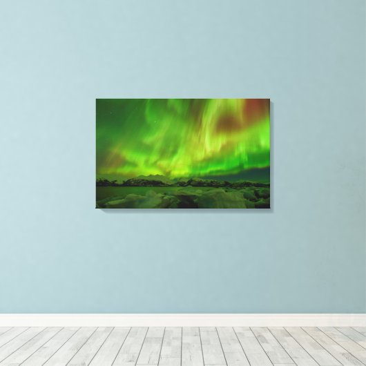 Amazing Aurora Canvas Afdruk (Insitu (Houten vloer))