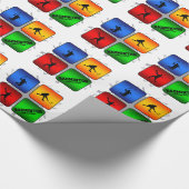 Amazing Badminton Urban Style Cadeaupapier (Hoek)