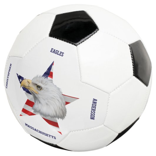 Amazing Bald Eagle, de Amerikaanse vlag, Star Voetbal (Drie kwart)