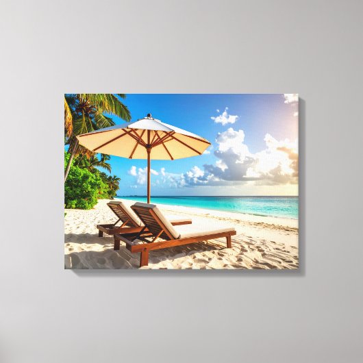 Amazing beach canvas afdruk (Voorkant)