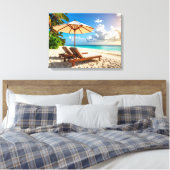 Amazing beach canvas afdruk (Insitu (Slaapkamer))