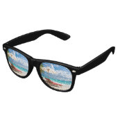 Amazing beach retro zonnebril (Gekanteld)