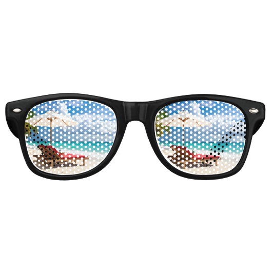 Amazing beach retro zonnebril (Voorkant)