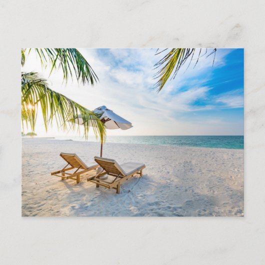 Amazing Beach Sunset Briefkaart (Voorkant)