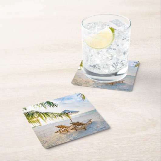 Amazing Beach Sunset Kartonnen Onderzetters (Insitu)