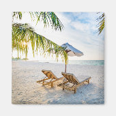 Amazing Beach Sunset Magneet (Voorkant)