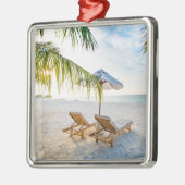 Amazing Beach Sunset Metalen Ornament (Links)