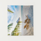 Amazing Beach Sunset Wandkleed (Voorkant)