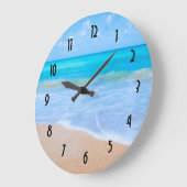 Amazing Beach Tropical Scene Foto Grote Klok (Hoek)