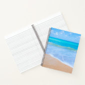 Amazing Beach Tropical Scene Foto Notitieboek (Binnen)