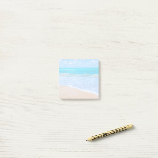 Amazing Beach Tropical Scene Foto Post-it® Notes (Op bureau)