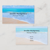 Amazing Beach Tropical Scene Foto Visitekaartje (Voorkant / Achterkant)